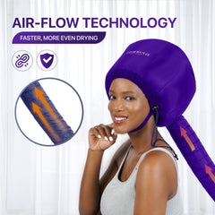 Granteva bonnet satin headband closeup protecting ears and reducing heat