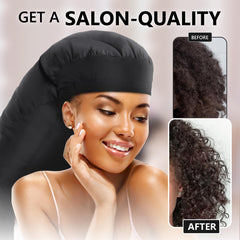 Granteva close-up of satin lining preventing snagging and reducing frizz