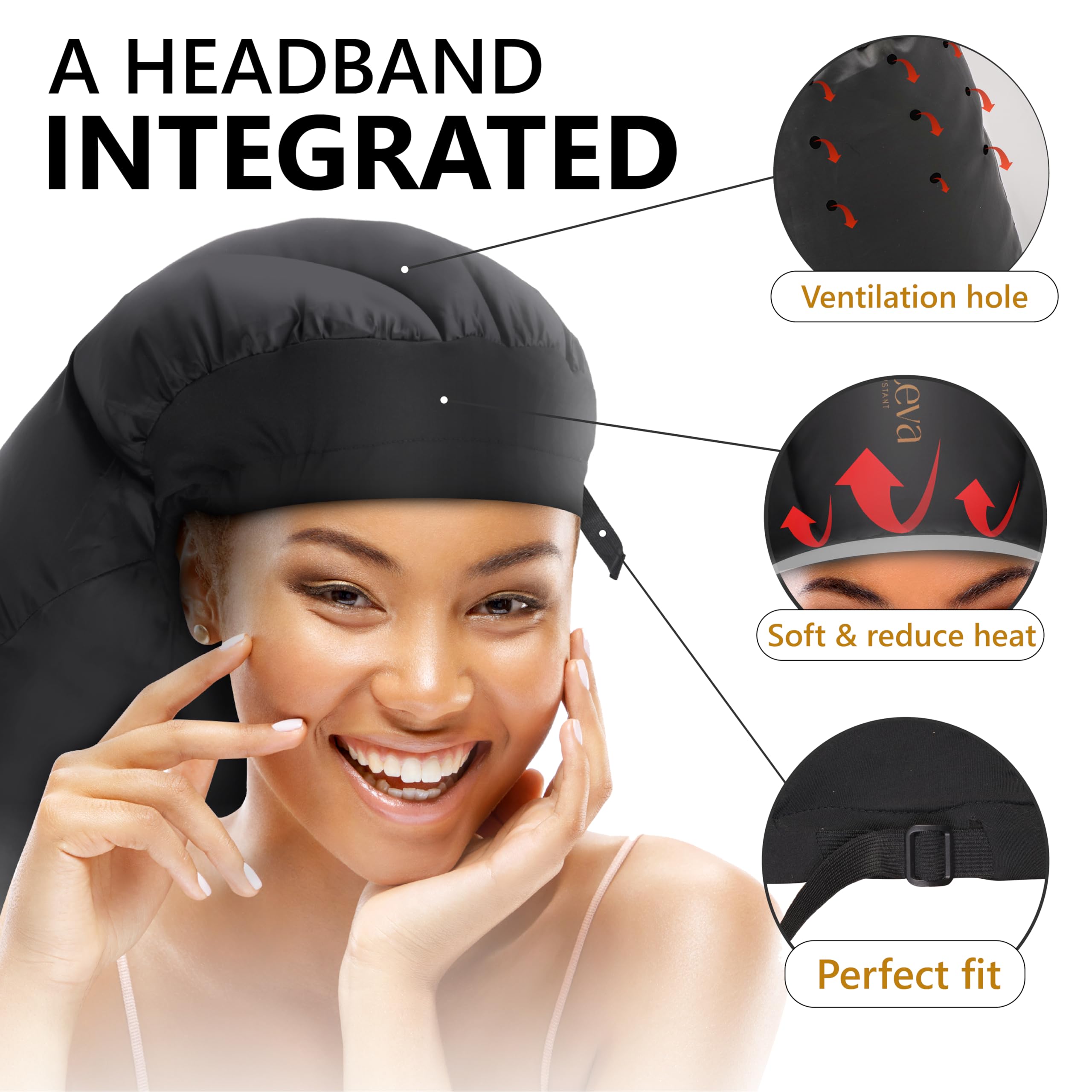 Granteva cushioned integrated headband protecting ears and adding comfort