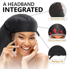 Granteva cushioned integrated headband protecting ears and adding comfort