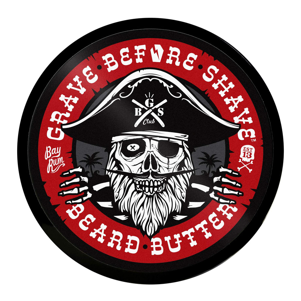 Grave Before Shave beard butter melted on hands ready to apply, promotes even conditioning