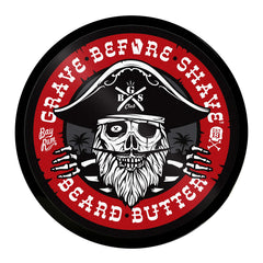 Grave Before Shave beard butter melted on hands ready to apply, promotes even conditioning