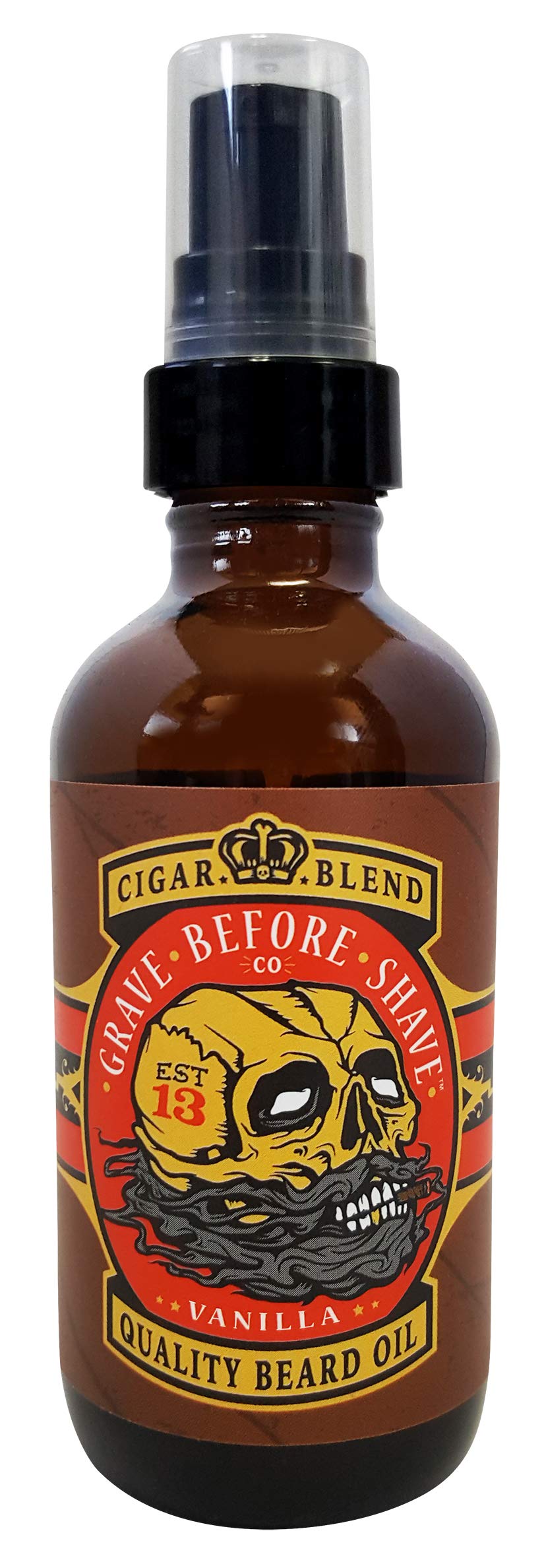 Grave Before Shave front bottle view showing label and scent identity for easy recognition