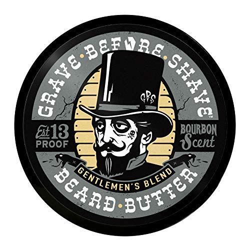 Grave Before Shave butter in hand being warmed and spread for effortless application and reduced drag