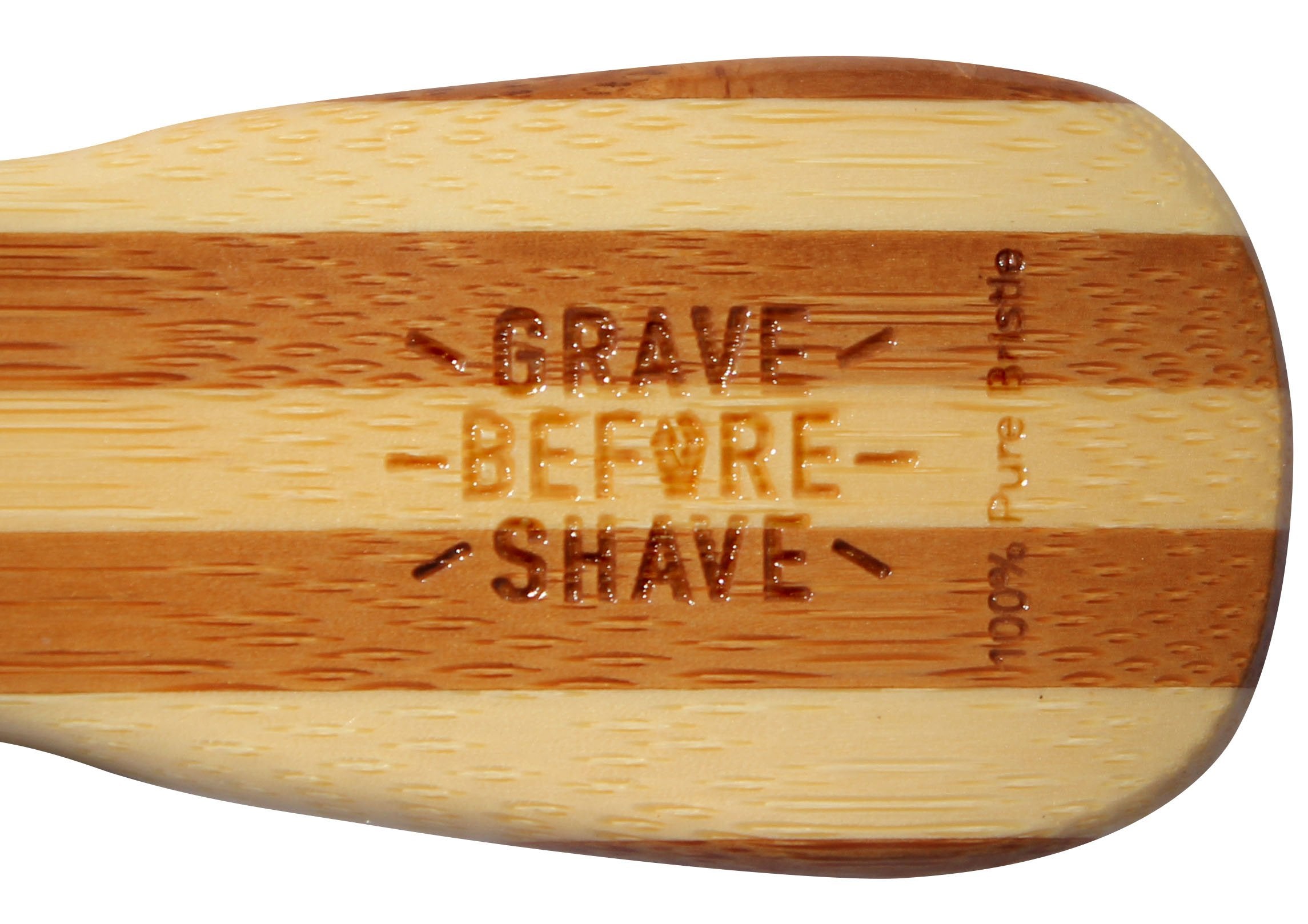 Grave Before Shave brush in use grooming beard for even oil distribution