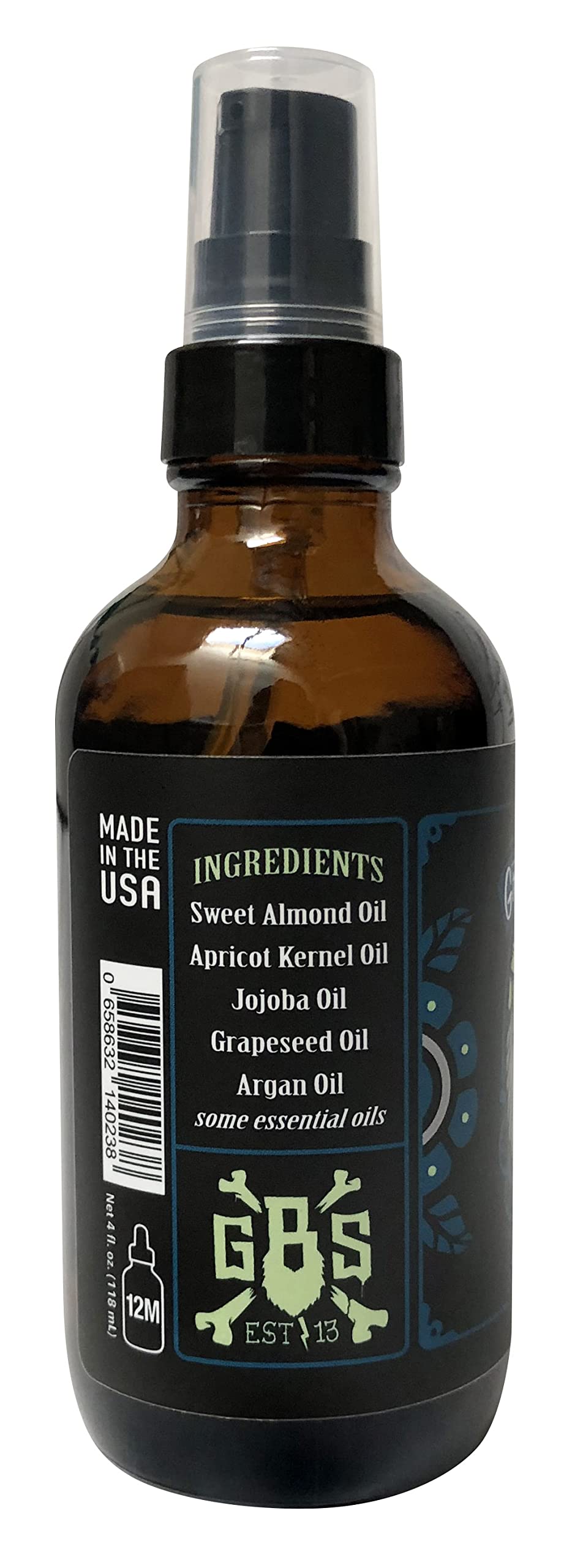 Grave Before Shave pump-top close-up enabling measured, mess-free beard oil application