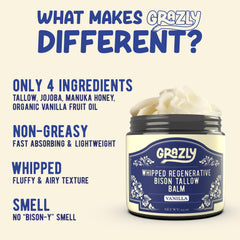 Grazly open jar revealing whipped texture for quick absorption benefit