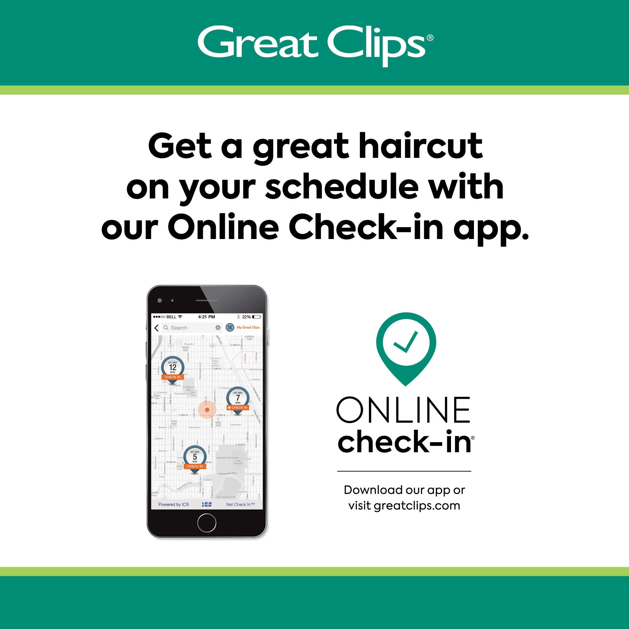 GREAT CLIPS bottle in bathroom routine showing everyday convenience benefit
