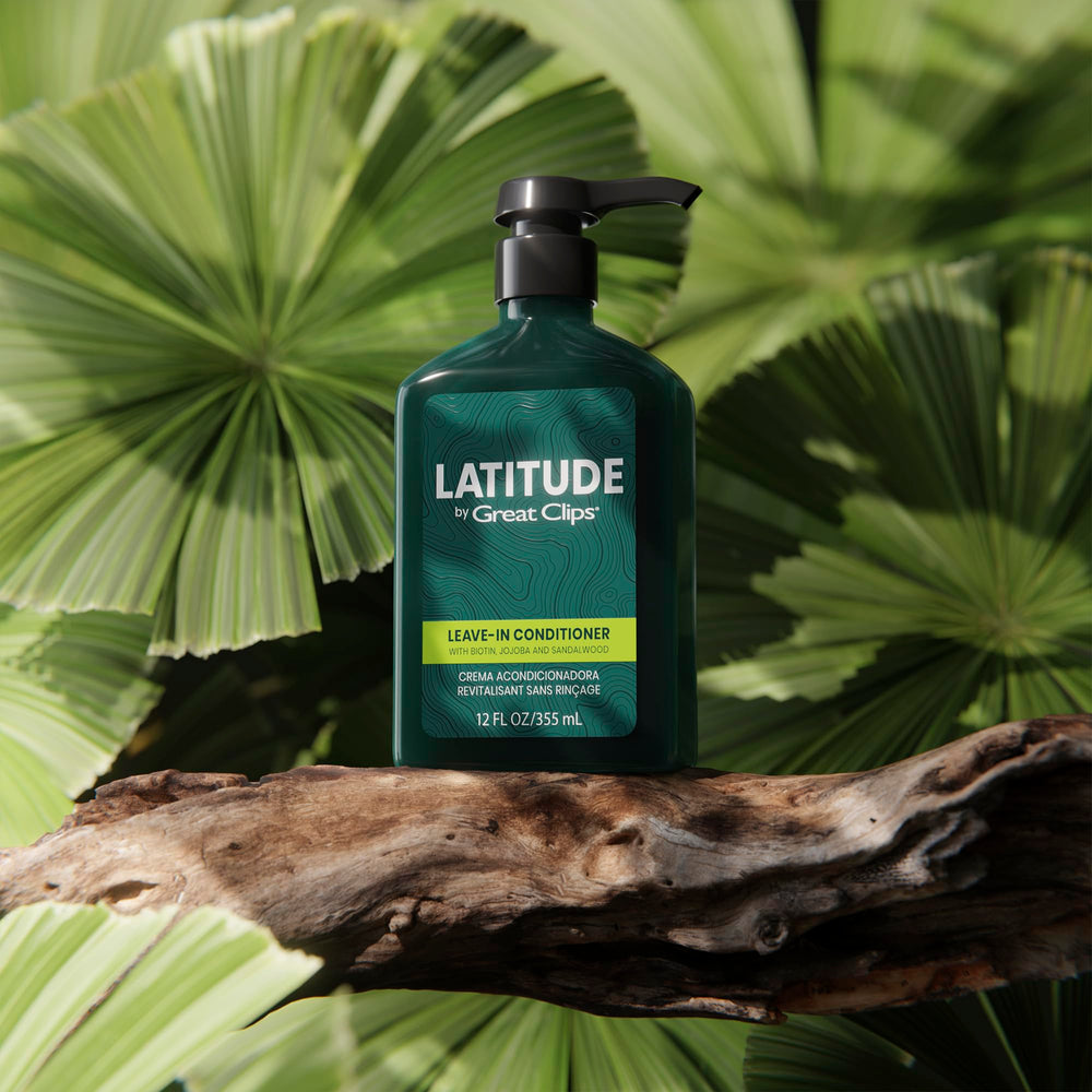 GREAT CLIPS on bathroom shelf in grooming routine showcasing everyday use
