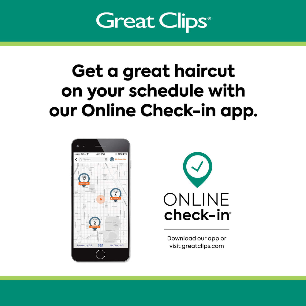 GREAT CLIPS before and after hair showing buildup removal benefit