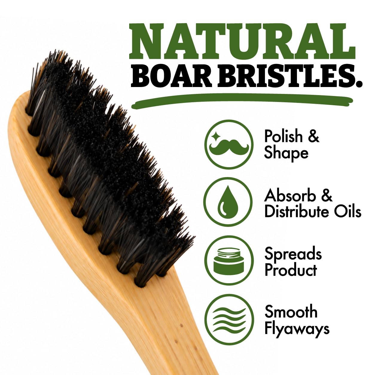 Green Beard Grmng lifestyle scene on bathroom counter promoting daily grooming