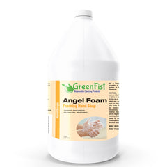GreenFist front label on 1-gallon jug showing product and lemon scent benefit