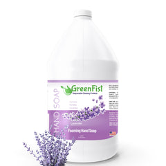 GreenFist gallon front packaging showing product and usage benefits