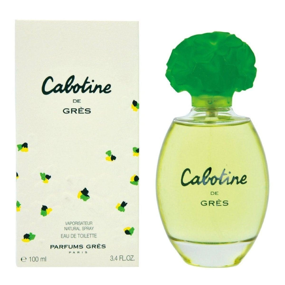 Gres Cabotine front packaging showing bottle and spray, conveys bright everyday freshness