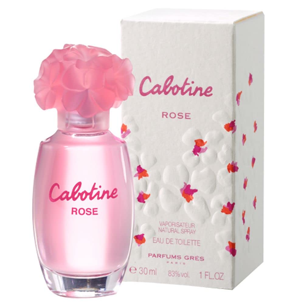 Gres Cabotine Rose front bottle view showing elegant design and easy spray