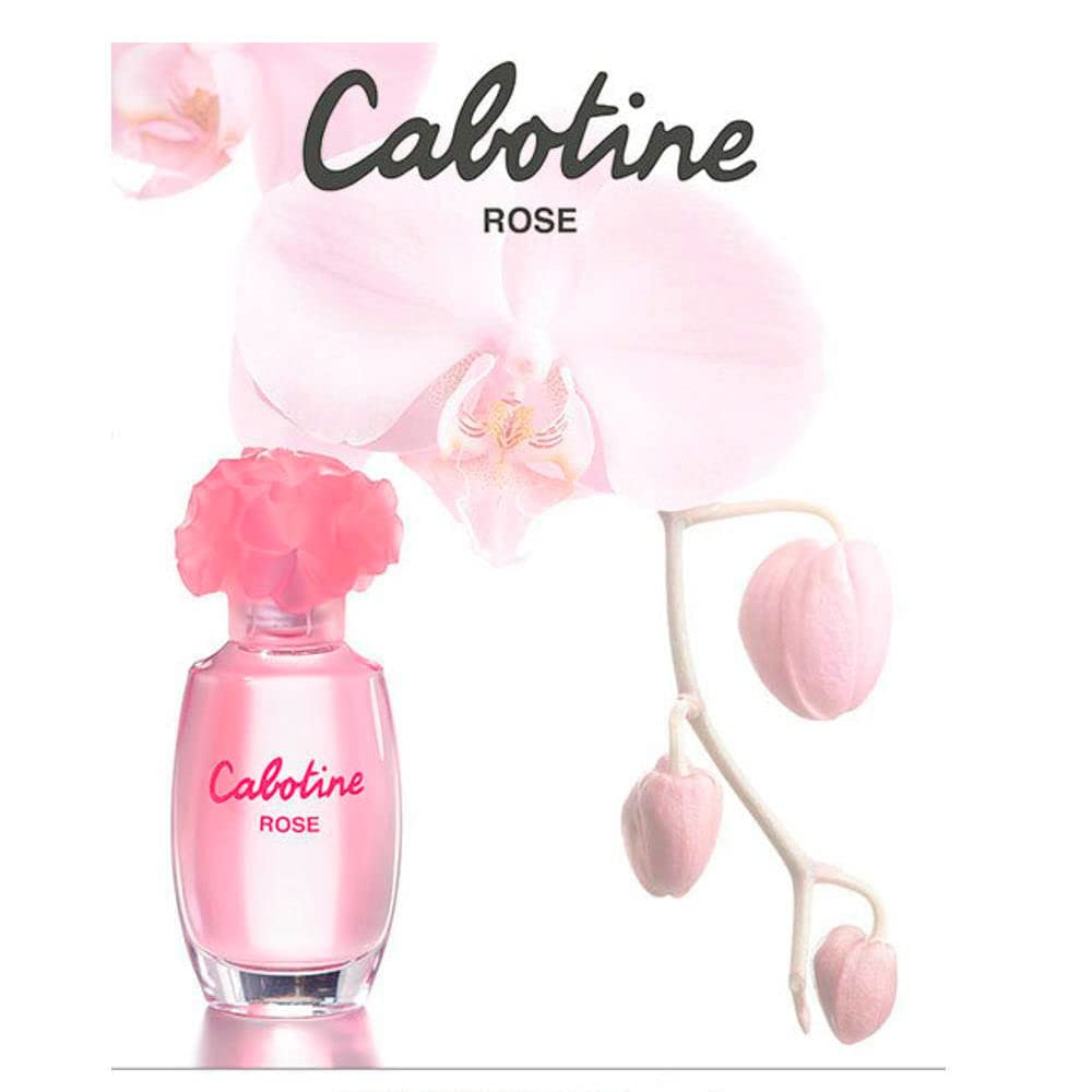 Gres Cabotine Rose spray in hand demonstrating portable 3.4 oz convenience