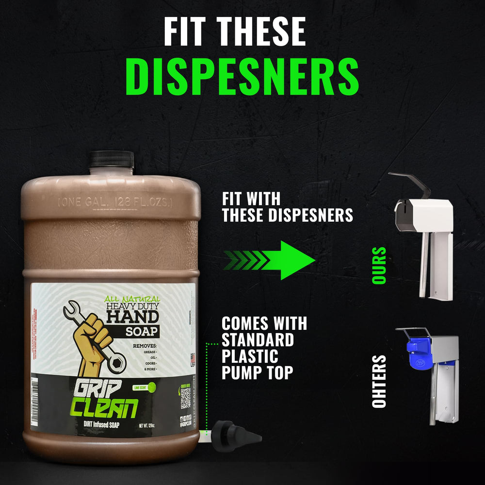Workshop countertop with Grip Clean visible emphasizing professional scent and clean hands