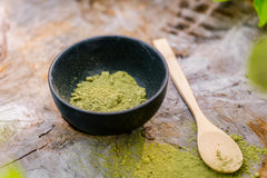 Grizzly Mountain paste being mixed and applied with brush for easy at-home use