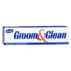 Groom & Clean front packaging showing five 4.5 oz jars, easy bulk supply