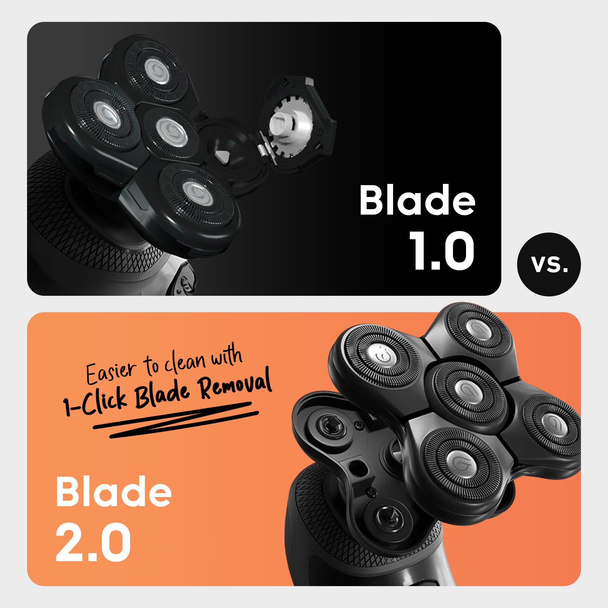 Groomie BaldiePro size comparison in hand showing compact portability