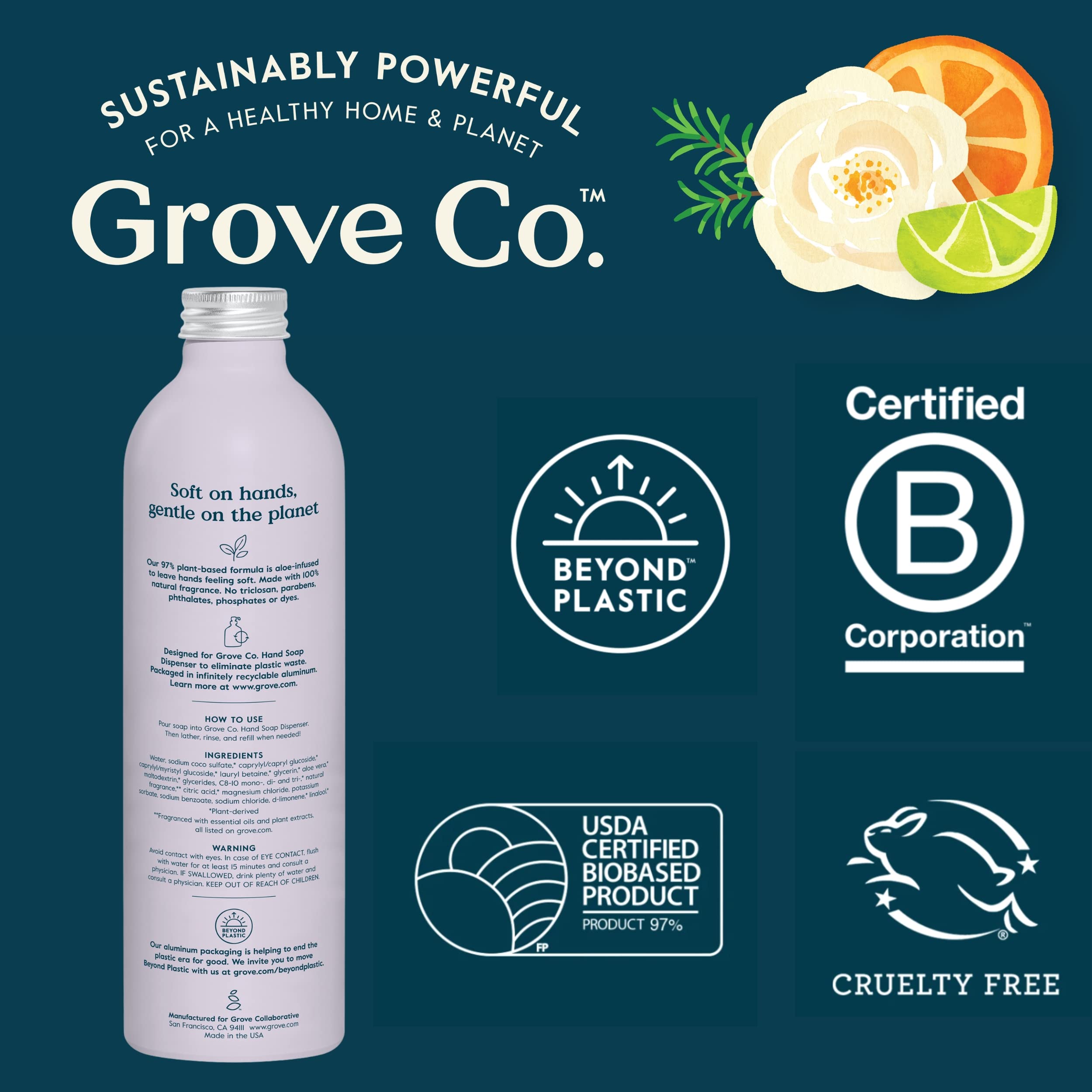 Grove Co. lavender and thyme botanicals photo indicating natural fragrance sources