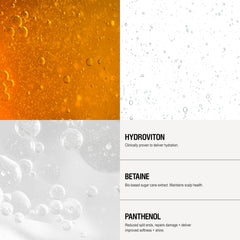 Grown Alchemist shampoo texture close-up showing lightweight hydrating lather benefit