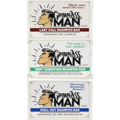 Close-up of bar texture and foam from Grown Ass Man Co. illustrating rich lather