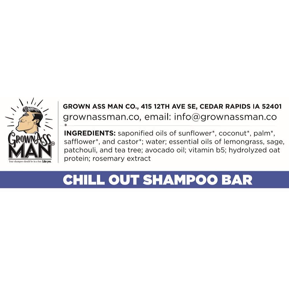 Three-pack of Grown Ass Man Co. bars in eco box highlighting plastic-free packaging