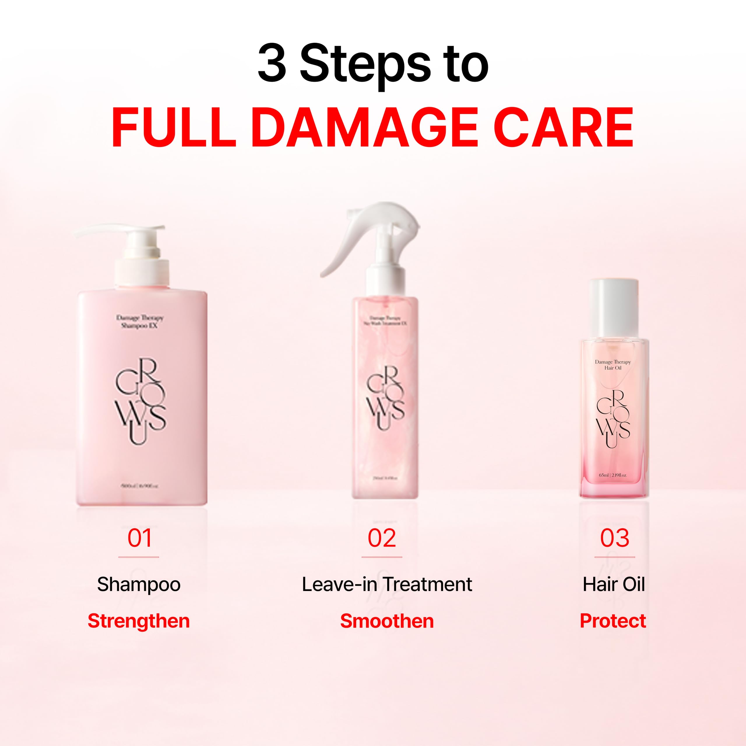 GROWUS bottle with rose and musk petals highlighting subtle fragrance benefit