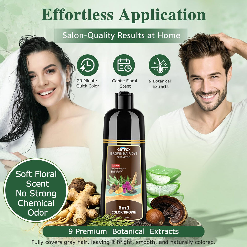 GRYFOX botanical ingredients display with argan and ginseng benefits