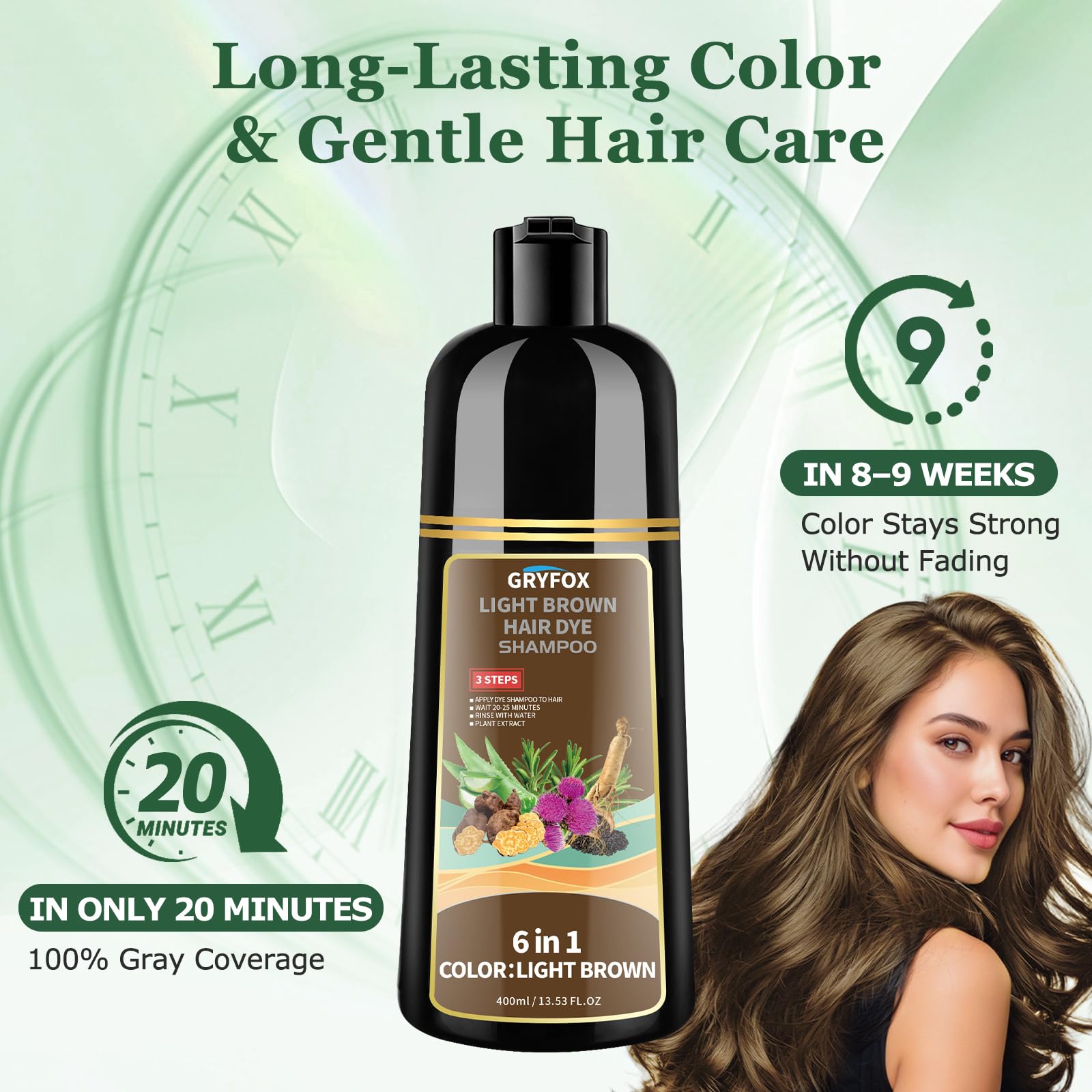 GRYFOX collection of argan and aloe visuals emphasizing botanical nourishment