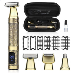 GSKY front view of trimmer showing whole kit and premium finish for stylish grooming