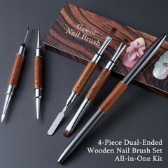 GSWOI close-up of 13mm builder brush and gel picker for smooth sculpting