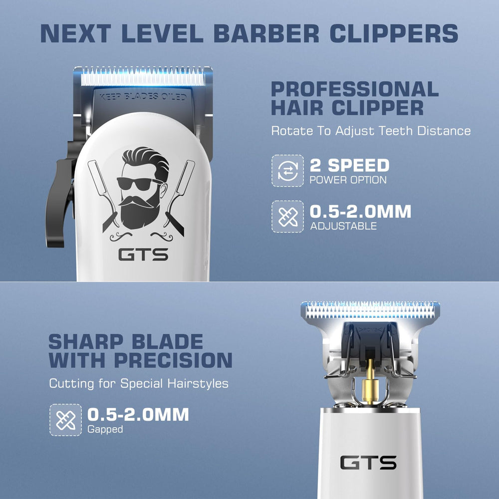 GTS PRO close-up of DLC T-blade highlighting precise cutting edge for smooth trims