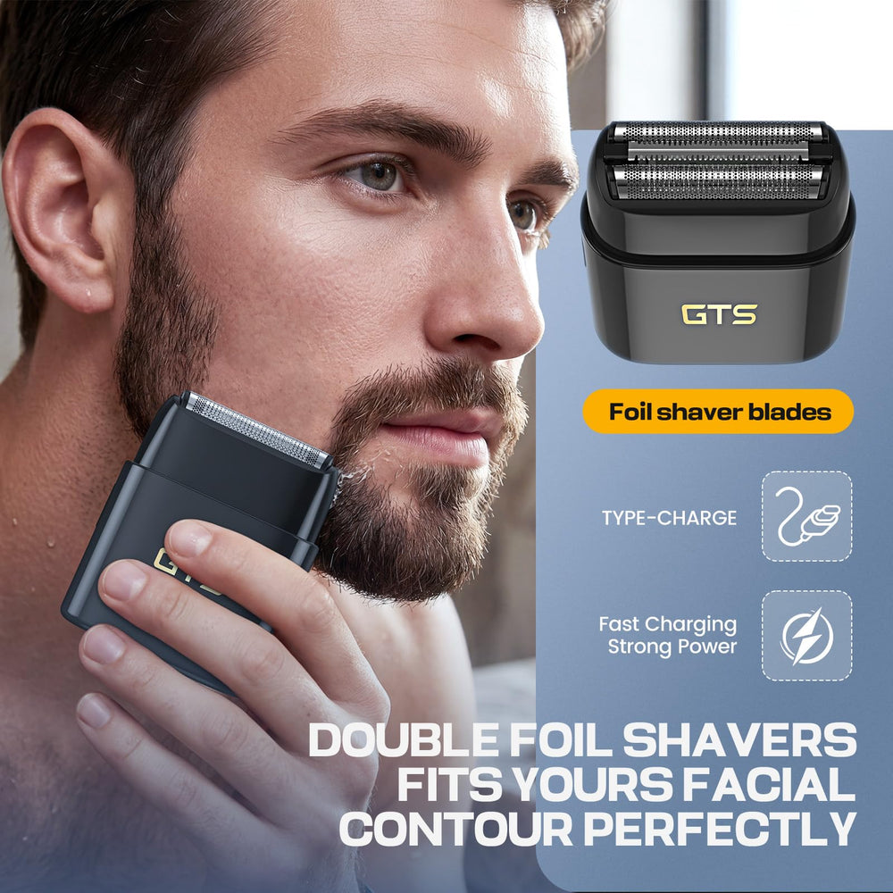 GTS PRO in use during home grooming showing quick cordless convenience and neat results