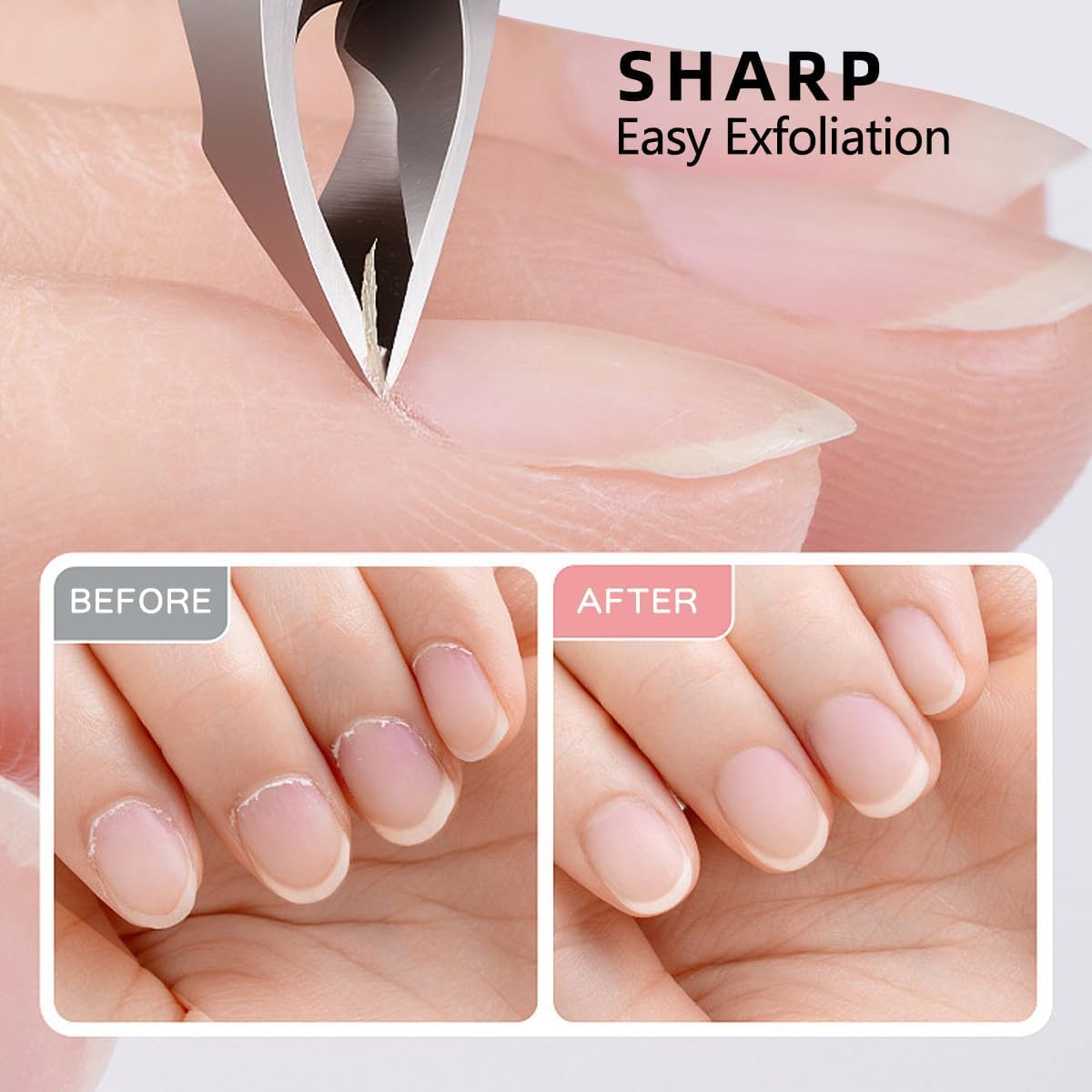 Gubonwer in use trimming a cuticle with clear line-of-sight advantage