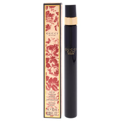 Gucci Bloom Intense label close-up showing brand text and premium packaging finish