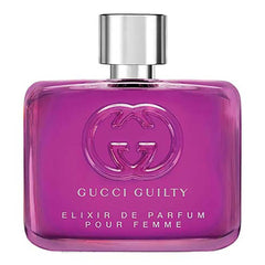 Gucci Guilty front flacon showing elegant bottle and concentrated perfume benefits