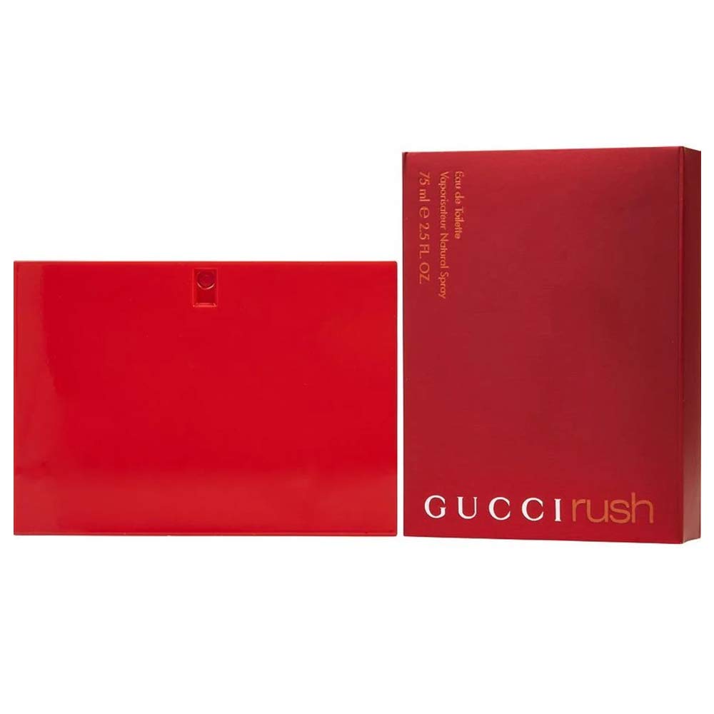 Gucci Rush front packaging showing bottle and label for confident gifting