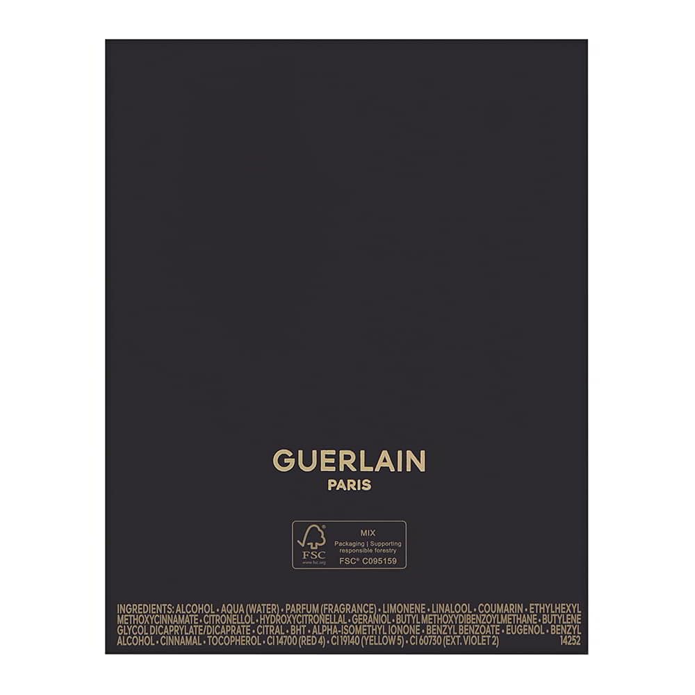 Guerlain Shalimar close-up of glass and cap highlighting luxury finish