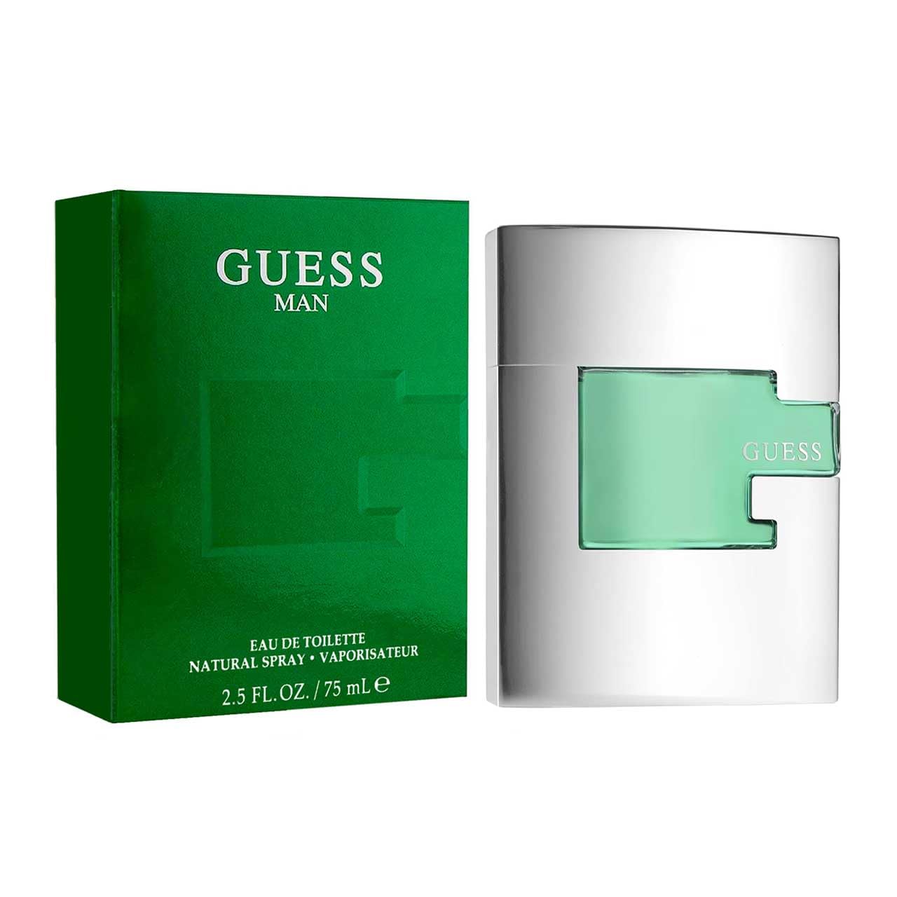 GUESS front packaging showing bottle and box, highlights designer brand appeal