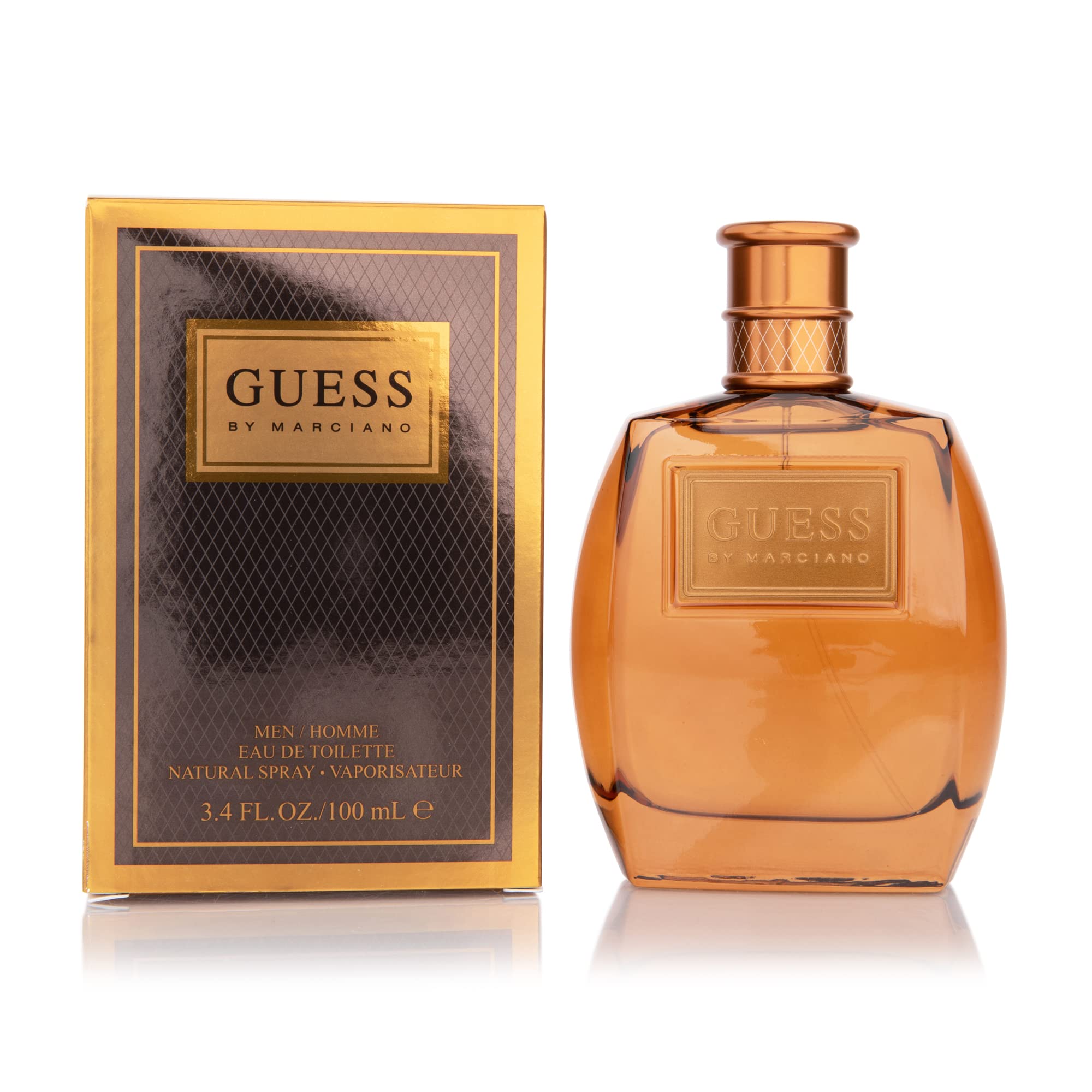 GUESS Marciano bottle front view showing elegant design and confident style