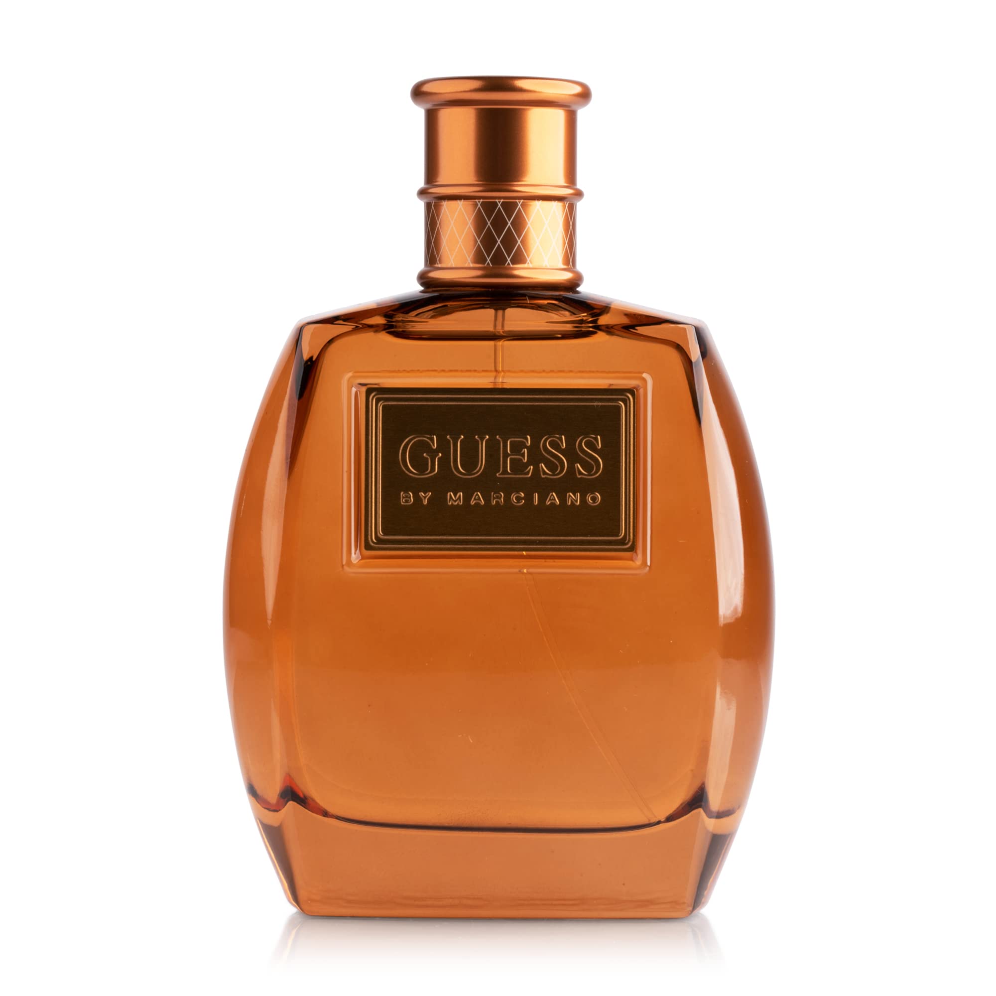 GUESS Marciano cap and nozzle close-up showing quality finish and ease of spray