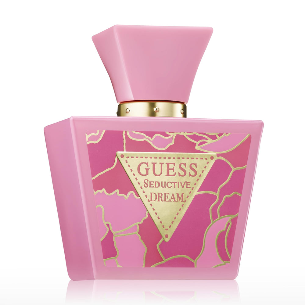 GUESS perfume being spritzed demonstrating easy application and freshness