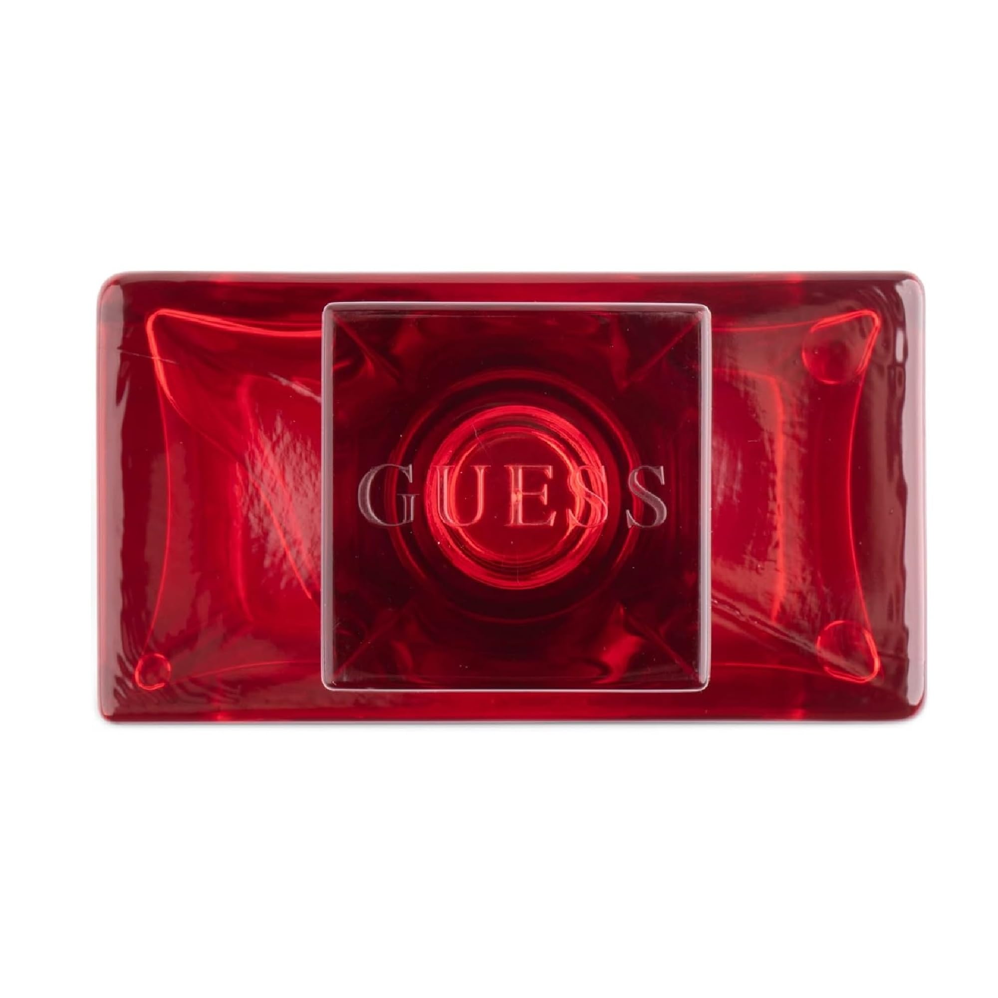 GUESS label close-up revealing fragrance name and notes for clear identification
