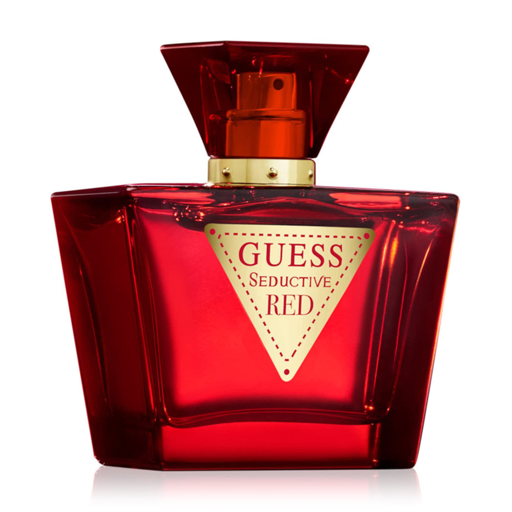 GUESS bottle side profile highlighting silhouette and glossy finish for luxe appeal