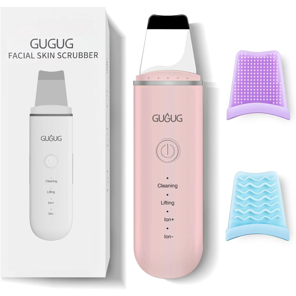 GUGUG front view of pink spatula showing compact design and easy grip benefit