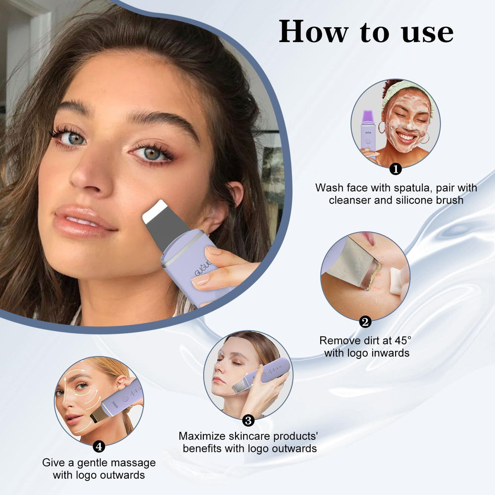 GUGUG detailed view of stainless blade edge for precise pore contact benefit