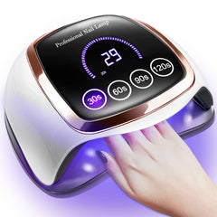 Gugusure front view showing lamp opening and wide curing area for full-hand benefit