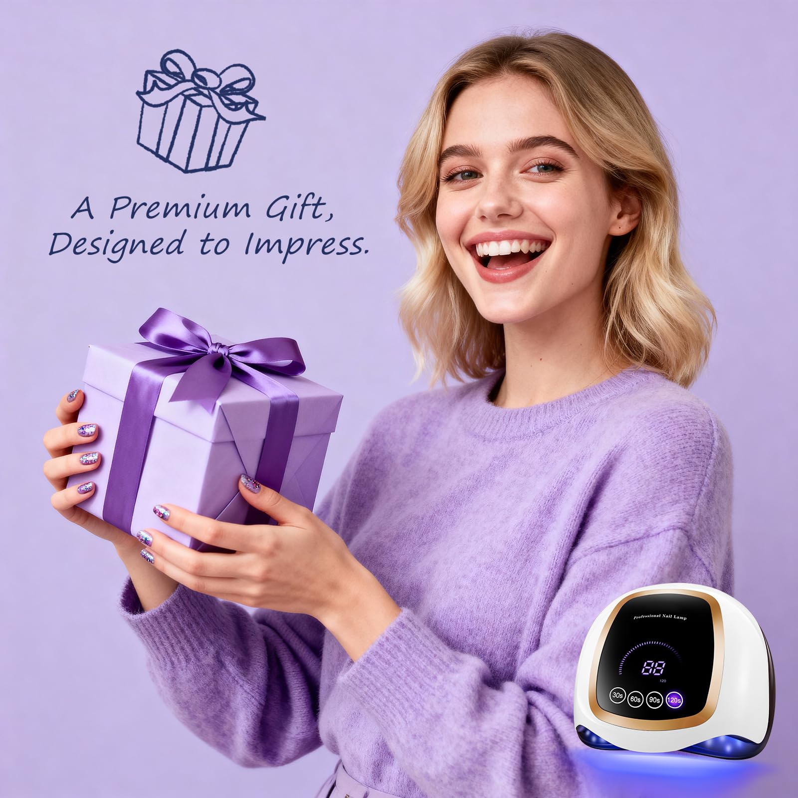 Gugusure packaging box image emphasizing warranty and included customer support